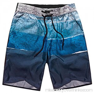 Vcenty Men's Basic Watershorts Quick Dry Swim Trunks Boardshort Surf Bathing Suit Blue B07F2VGS69